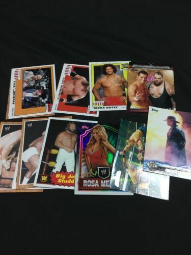 TOPPS 2011 Heritage cards x 12 Cards + Undertaker EE-1, Tazz, Ortiz, Studd (6343