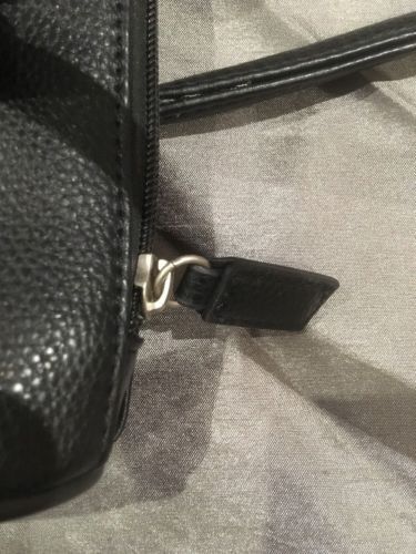 MONARCH Airlines Collectible Air Host Black Leather Effect Handbag Great Cond