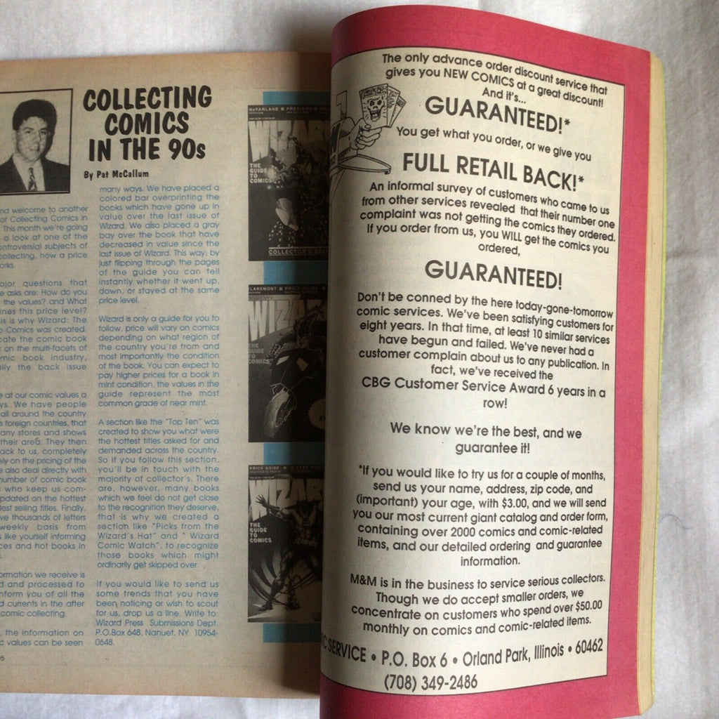 WIZARD Comic Collectors book and price guide No 5 January 1992 - (8897)