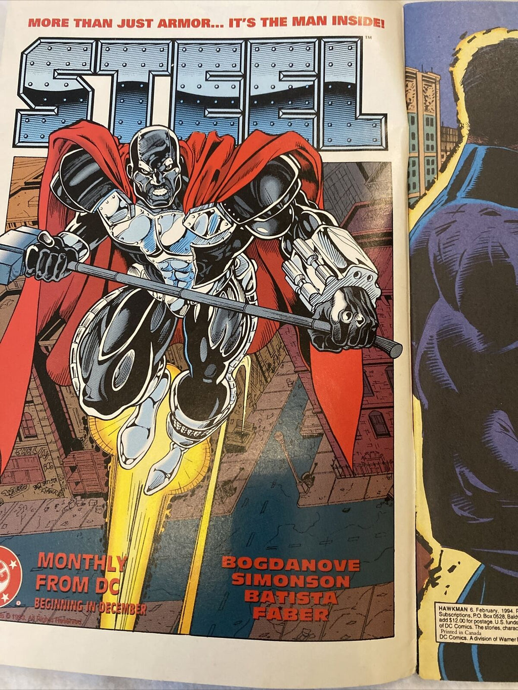 COMIC - DC Comics HAWKMAN War Cry - Feb 1994  - Wonder Woman - (8826)
