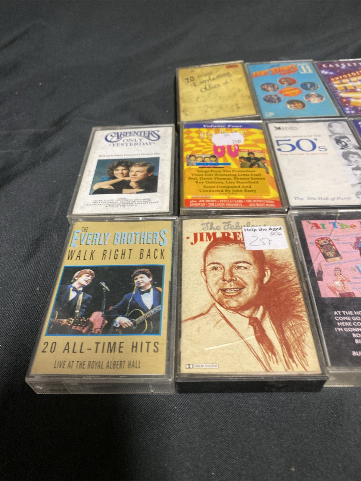 20 Cassette tapes Mainly 50's / 60's / 70's Bassey Garfunkel Dusty Bread - (1740)