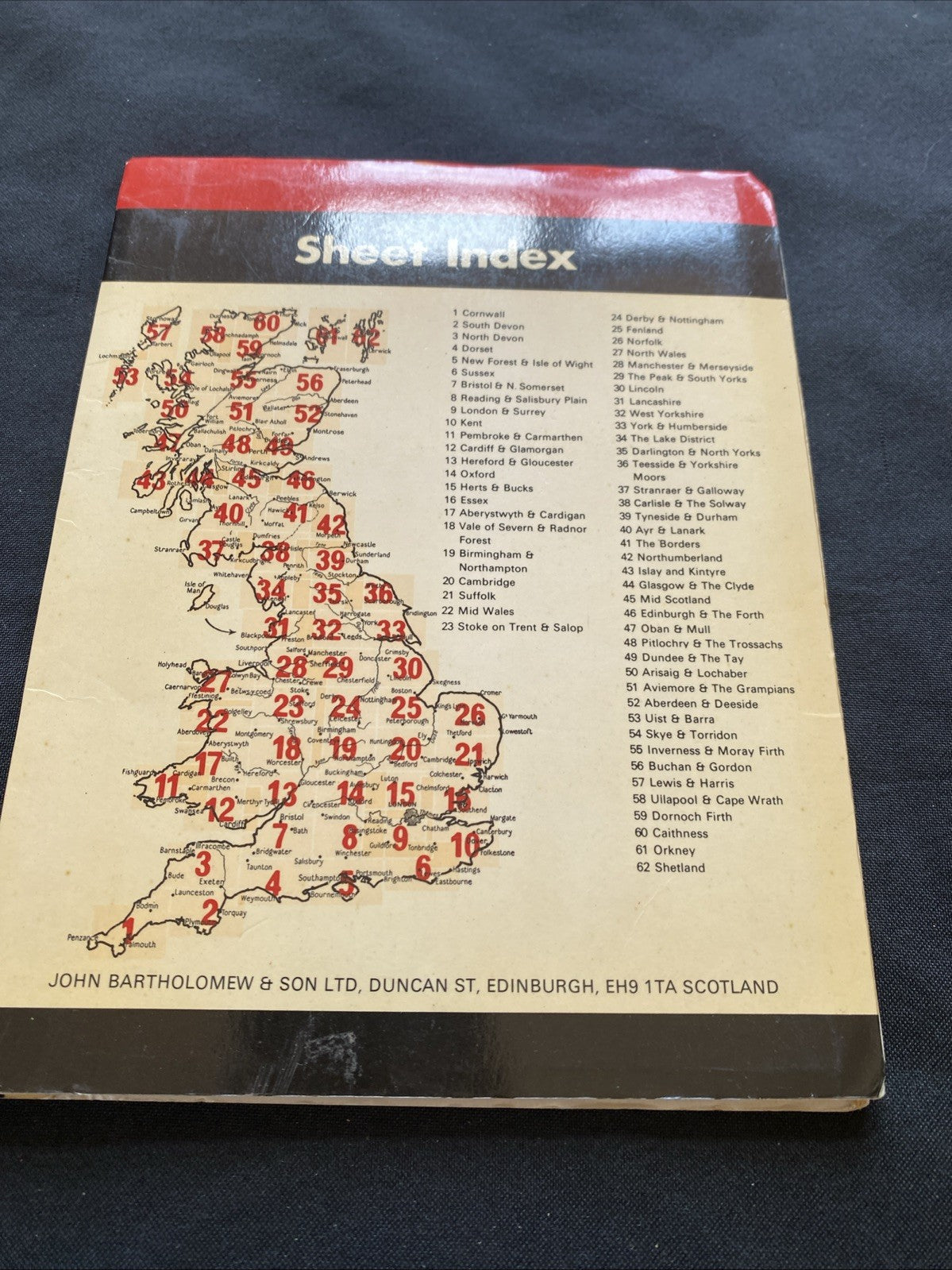 South Devon Bartholomew National Map 1:100 Scale #2 (1276)