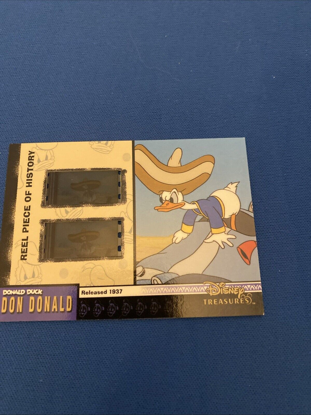 2003 Upper Deck Disney Treasures Don Donald Reel Piece Card PH11 (5778)