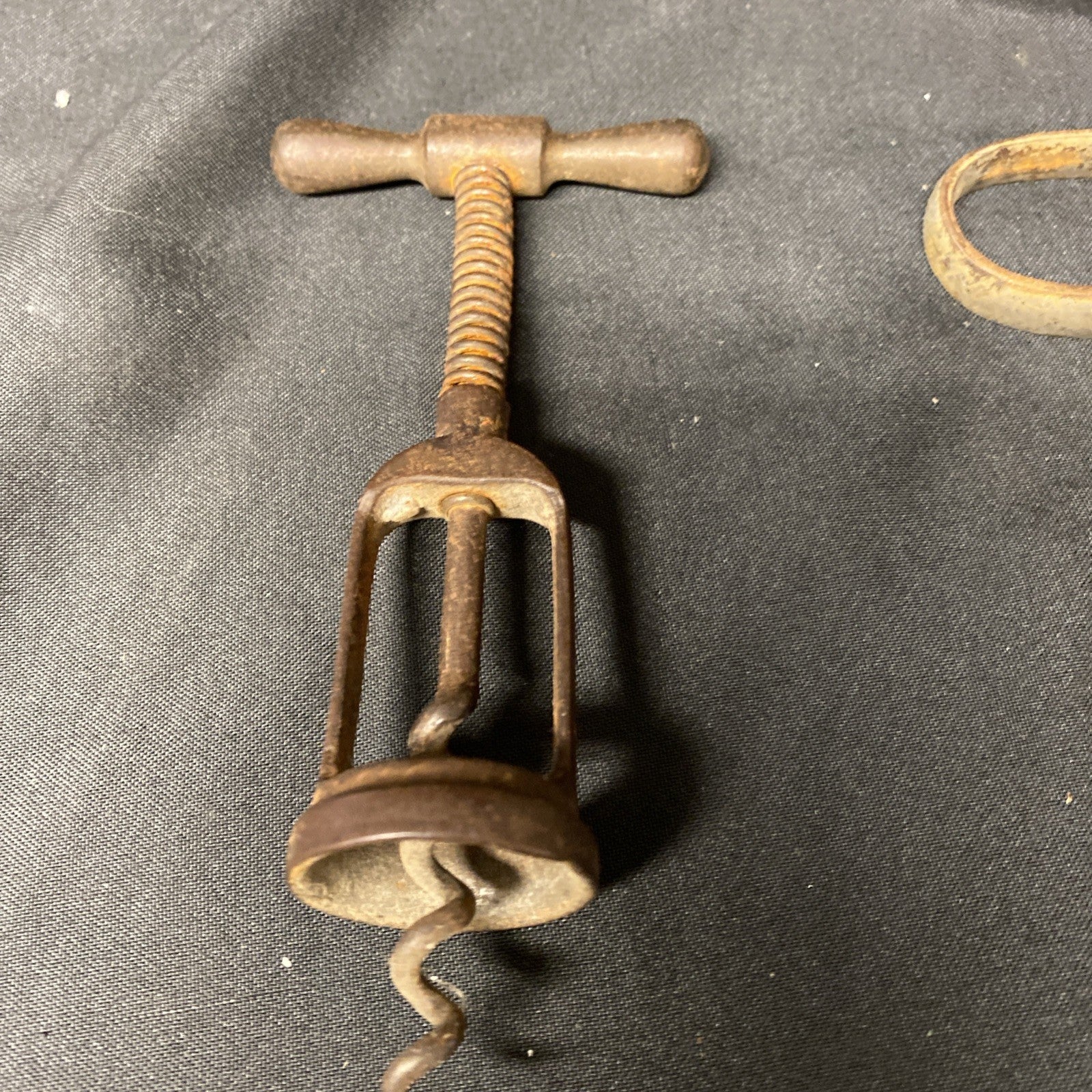 Antique Corkscrew bottle opener possibly German + one other - (1417)