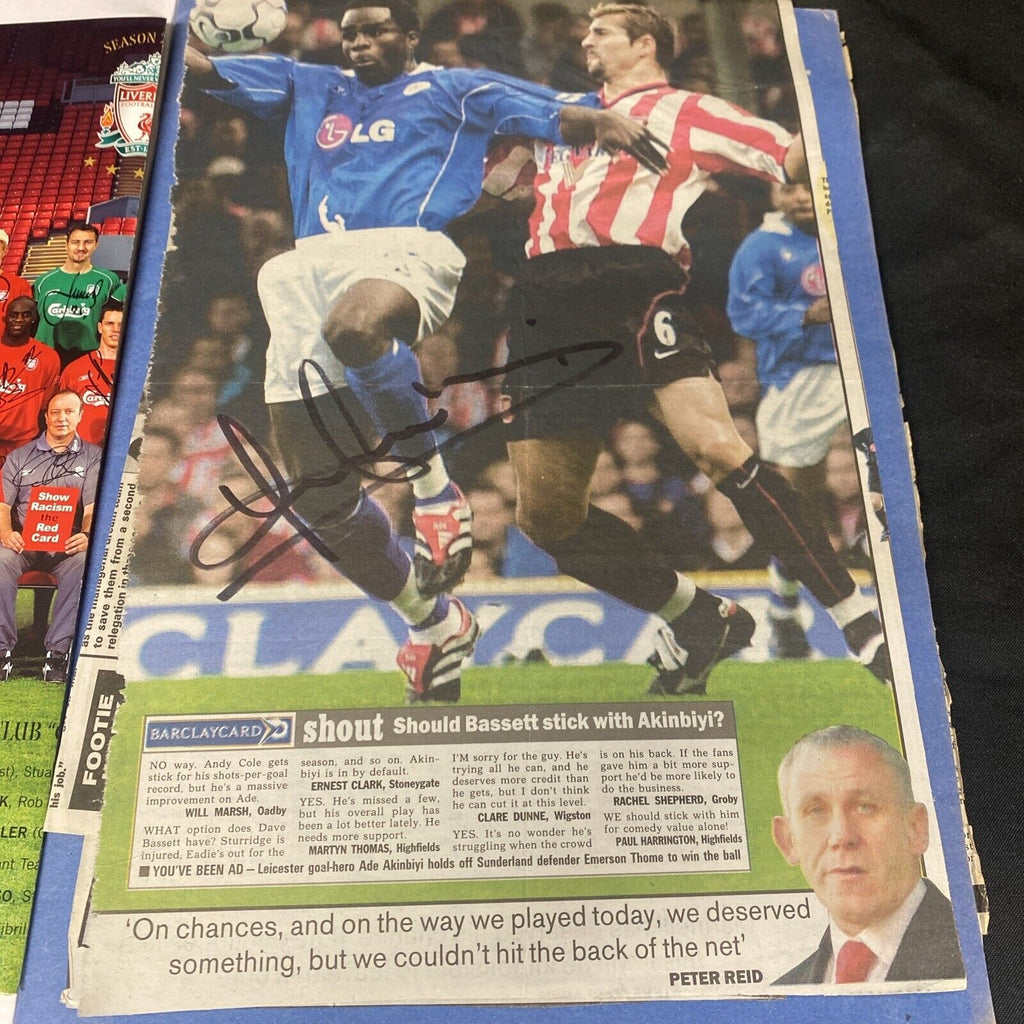27 Genuine Premier League Footballers Autographs from the early 2000's - (8942)
