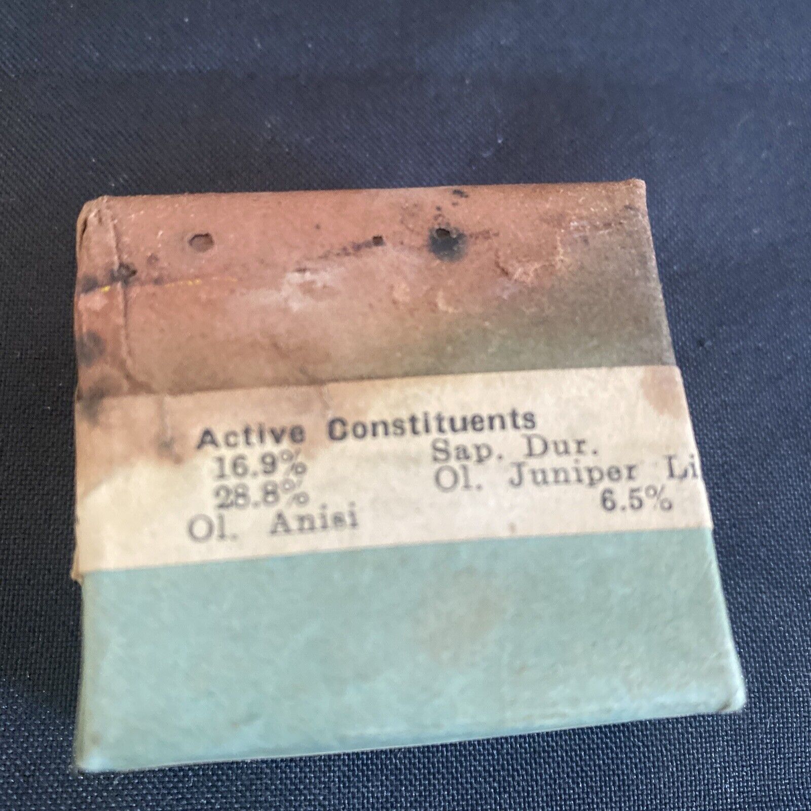Antique Pharmacy Apothecary Unopened Holdroyd's Pills London - (9662)