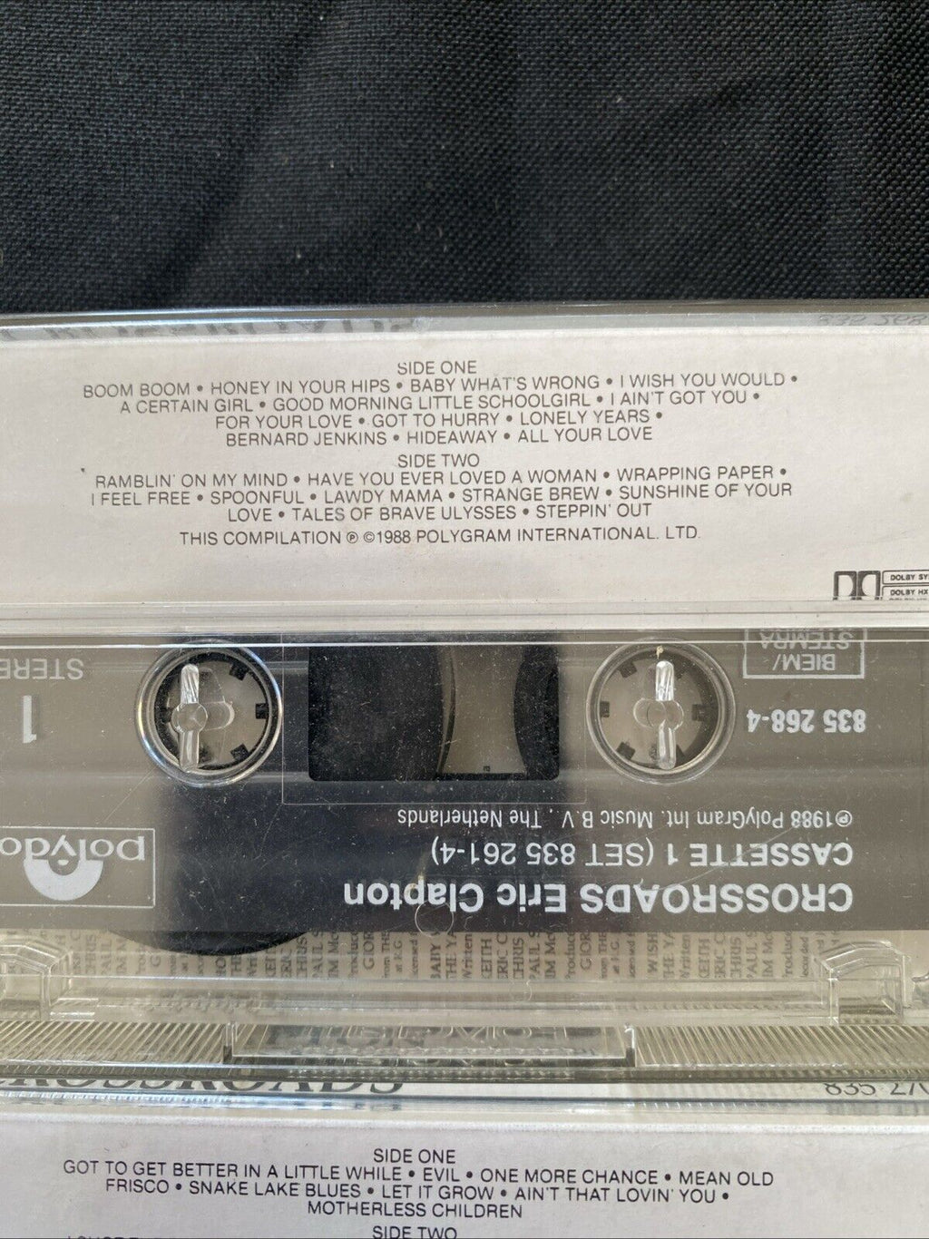 Eric Clapton Cassette Tapes Crossroads set of 4 tapes 1988 - (5903)