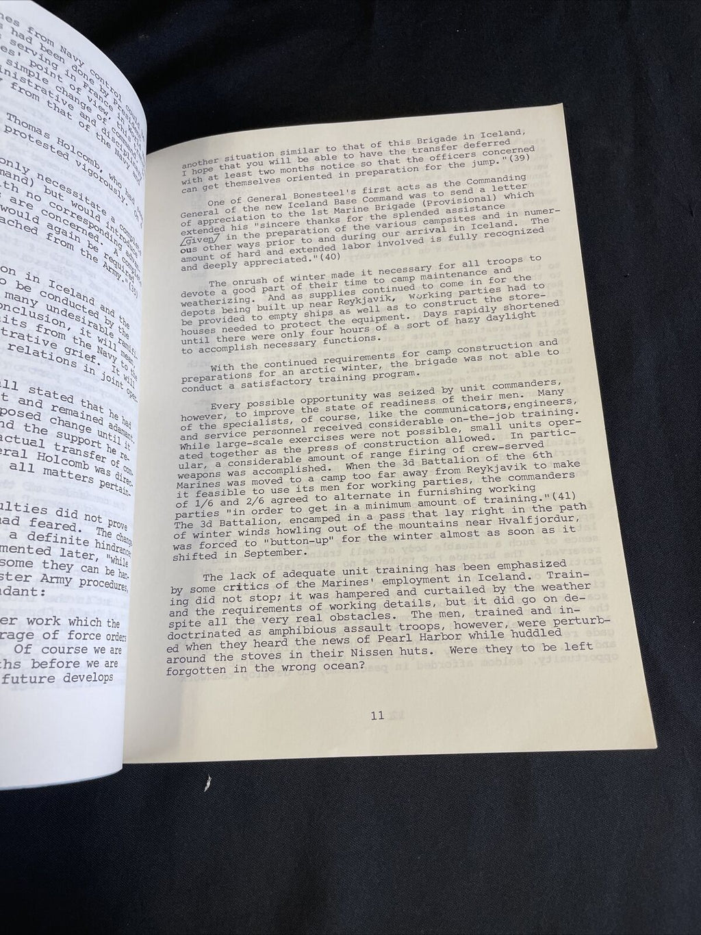 US Navy Marine Corp Reference Pamphlet MARINES IN ICELAND 1941 - 1942 -(8247)