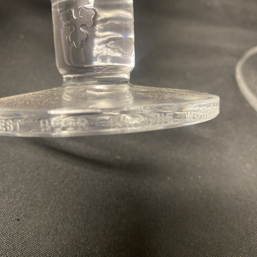 2X Carlsberg Pilsner Footed pint Glass Drinks Home Bar Pub Party (1461)