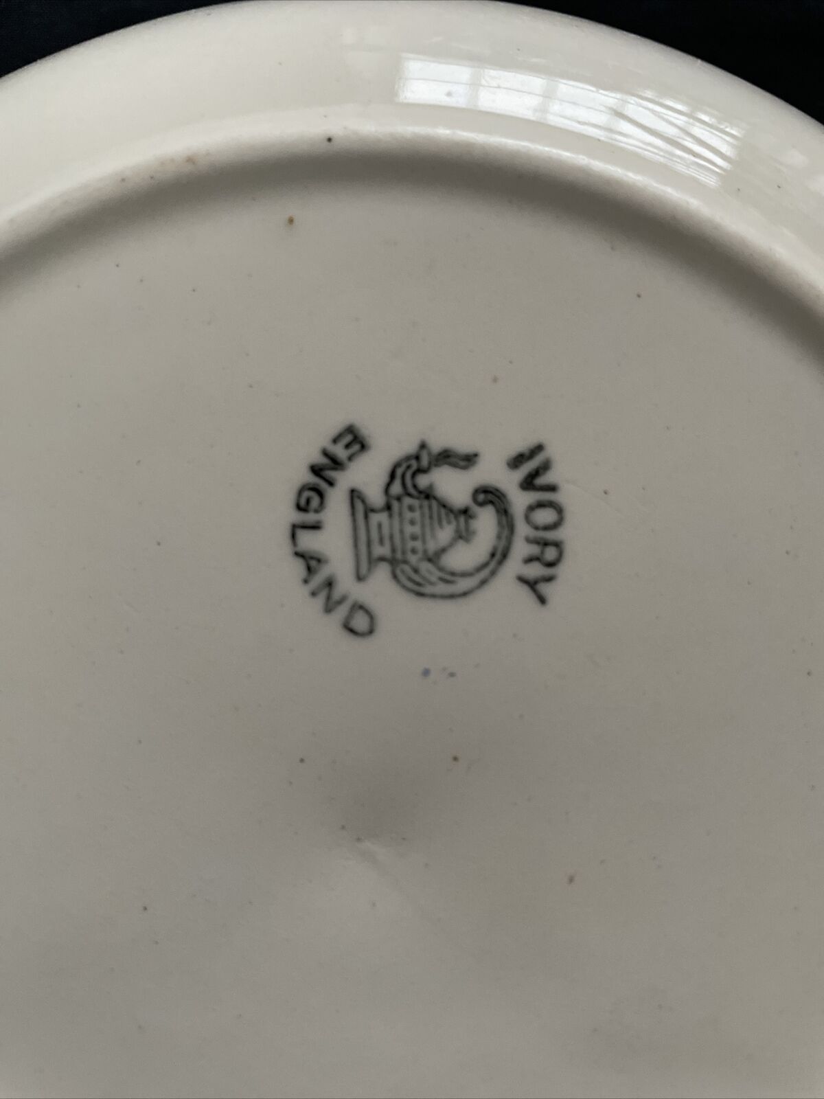 Antique Cream Bowl hand painted 220 diameter rare item - 9396