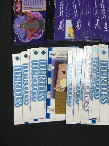 Upper Deck Disney Treasures S3 Trading cards x 47 inc Pooh Silly Aladdin -(6303