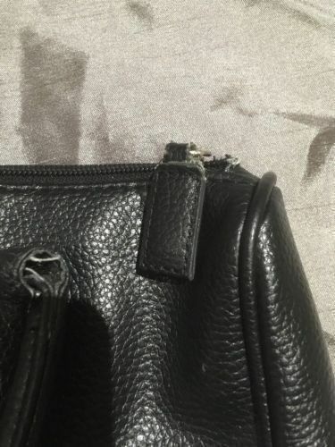 MONARCH Airlines Collectible Air Host Black Leather Effect Handbag OK Condition