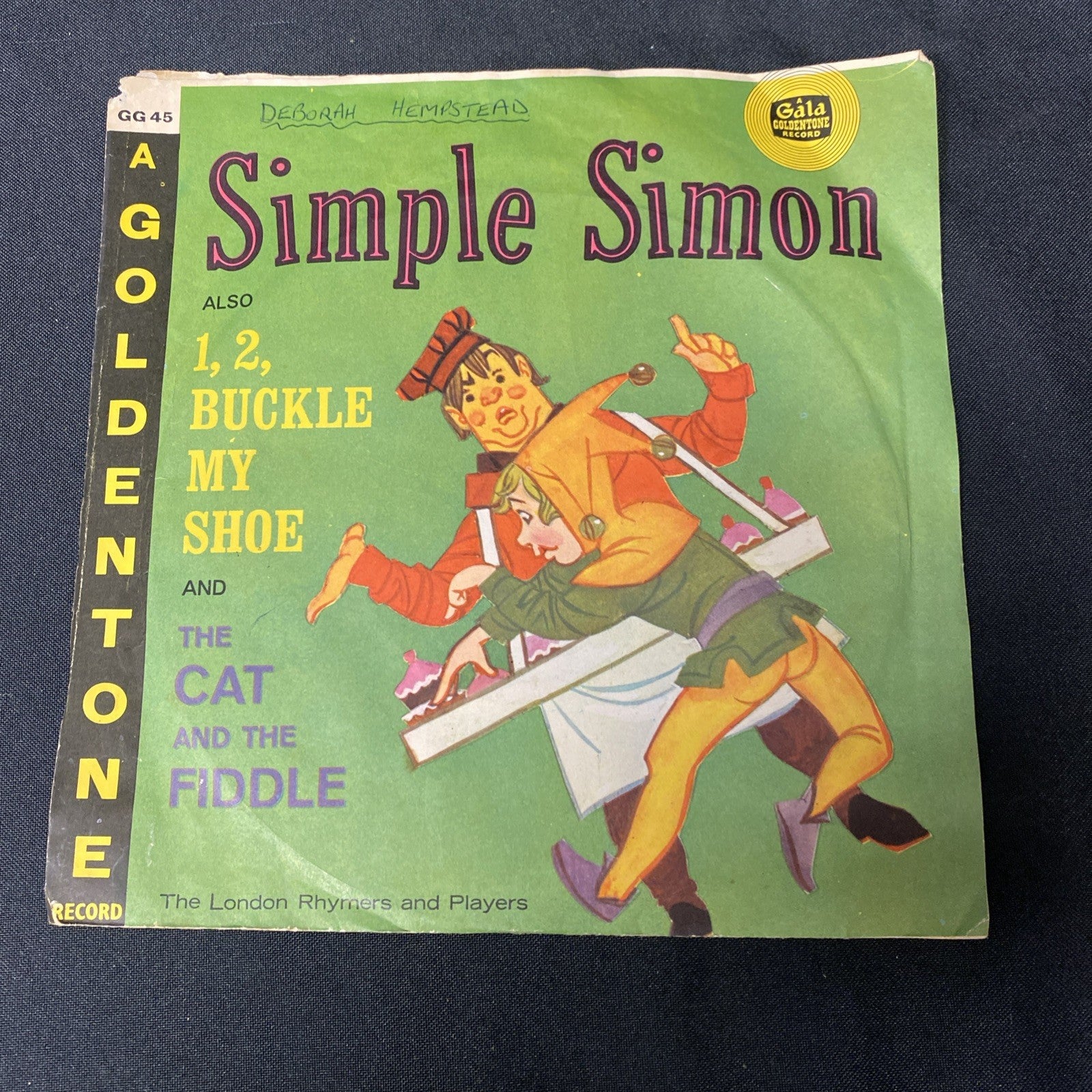 VINYL RECORD - Goldentone ORANGE Vinyl Simple Simon 1,2, Buckle etc - (1441)