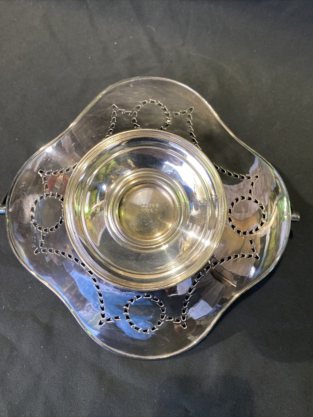 Antique Lee & Wigfull L&W Silver Plate Bon Bon Dish #7667 Beautiful item (8442)