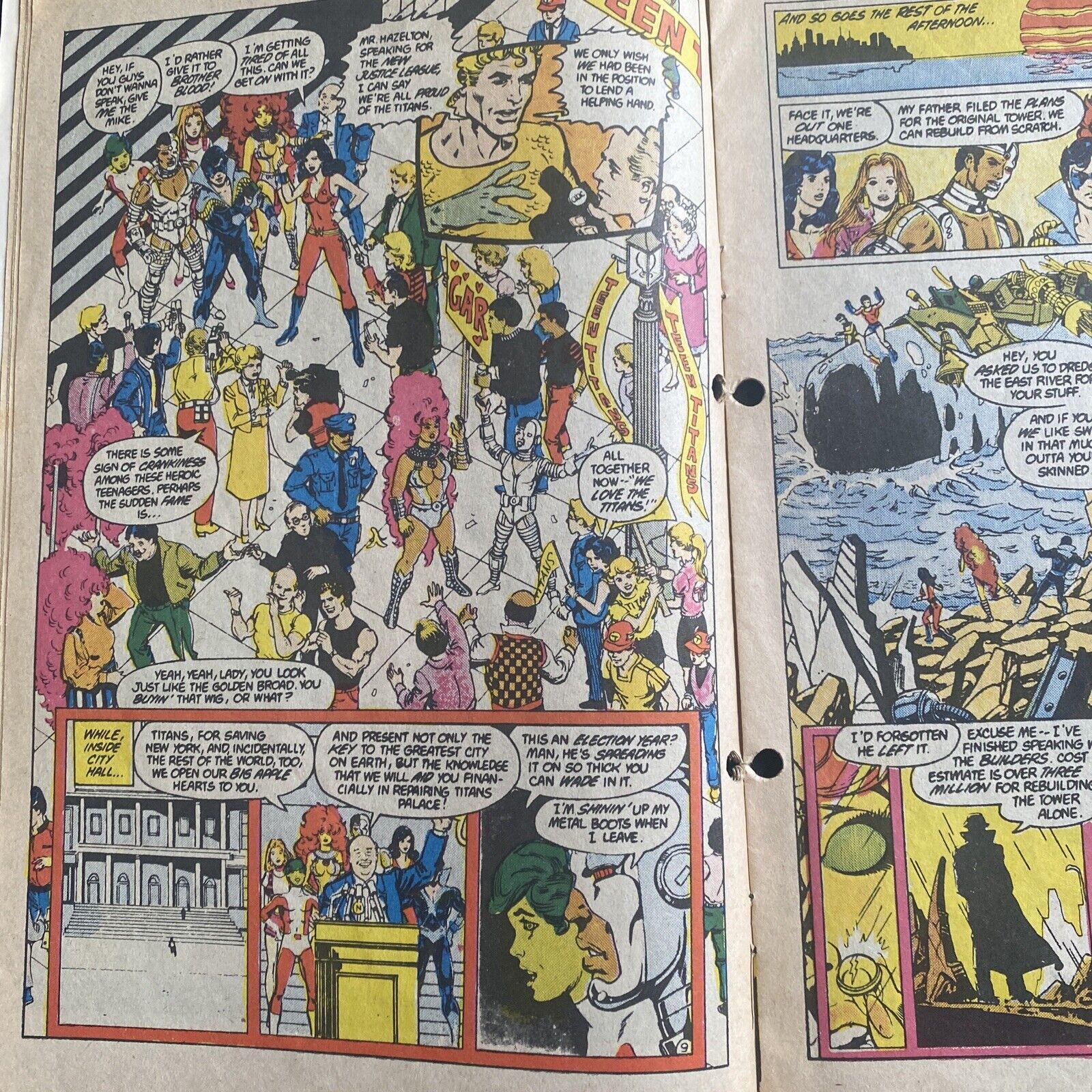 COMIC - DC Comics Tales of TEEN TITANS - May 1986 - Starfire - (8811)