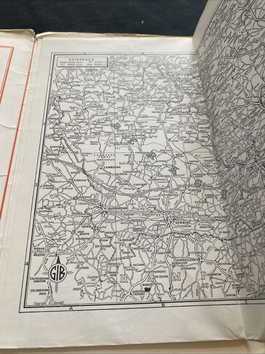 Barnett's Street Plan with Index 1970's - Newbury (1302)