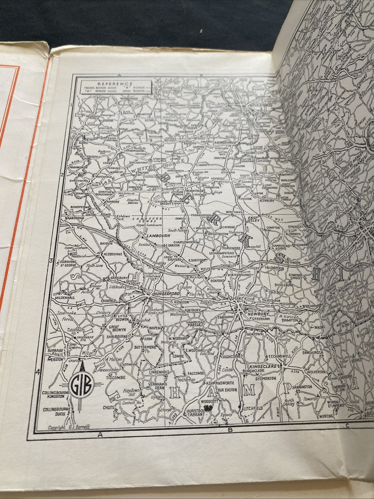 Barnett's Street Plan with Index 1970's - Newbury (1302)