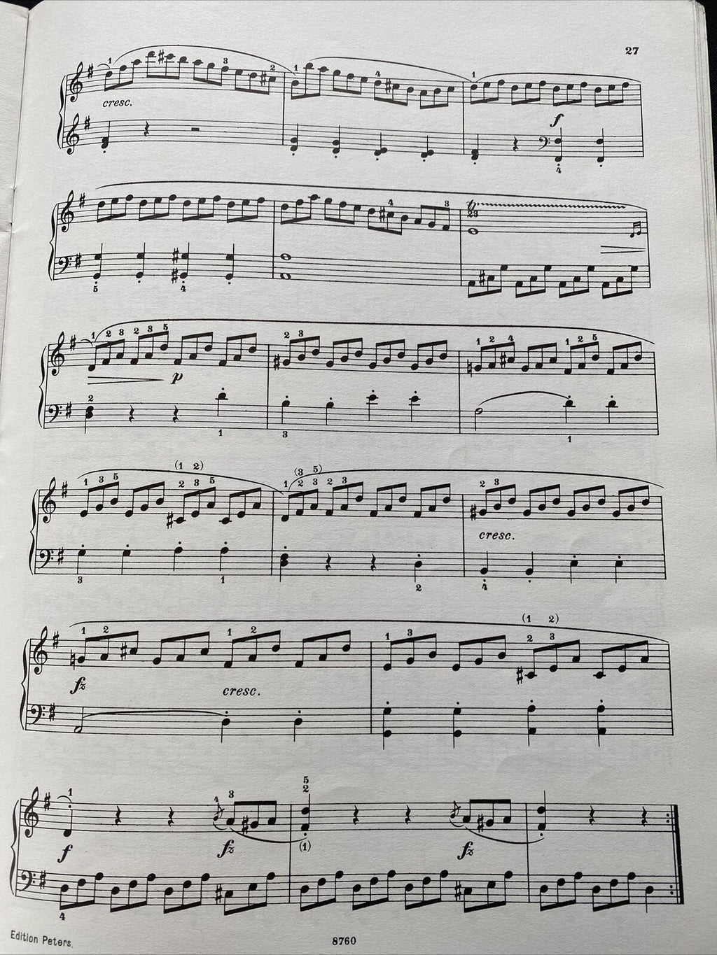 Piano Music Book Edition Peters No 3346 CLEMENTI Sonatinen Op36 - (9556)