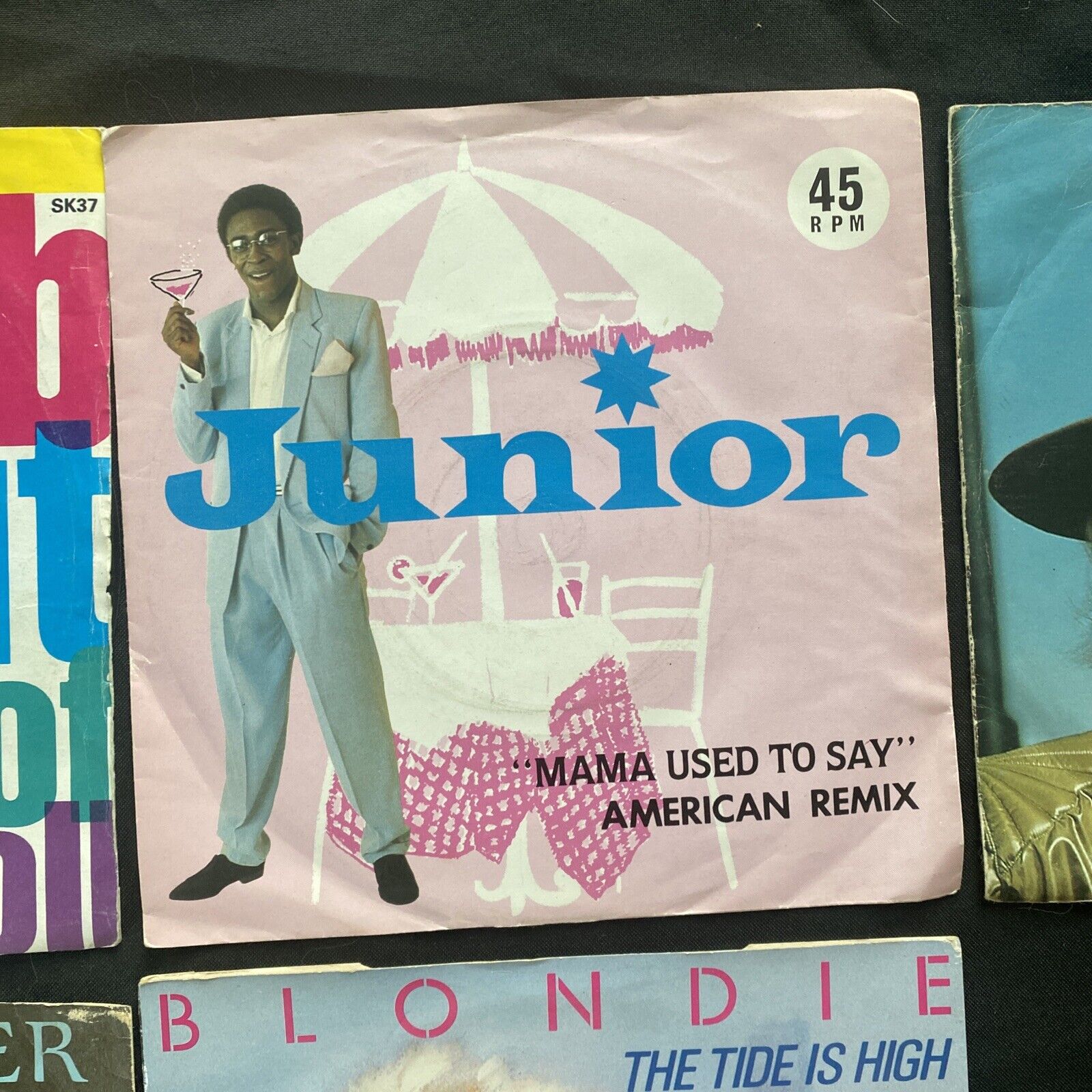 Vinyl Records 7" Singles 5x 80's Blondie Stevie Wonder Prefab Sprout Junior 9432