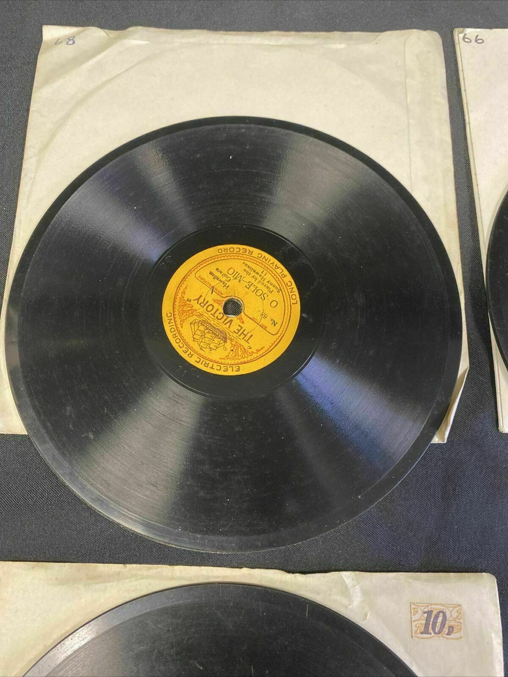 THE VICTORY SHIP - 5.5" Shellac Records Victory Military Band x 4  -  (7690)