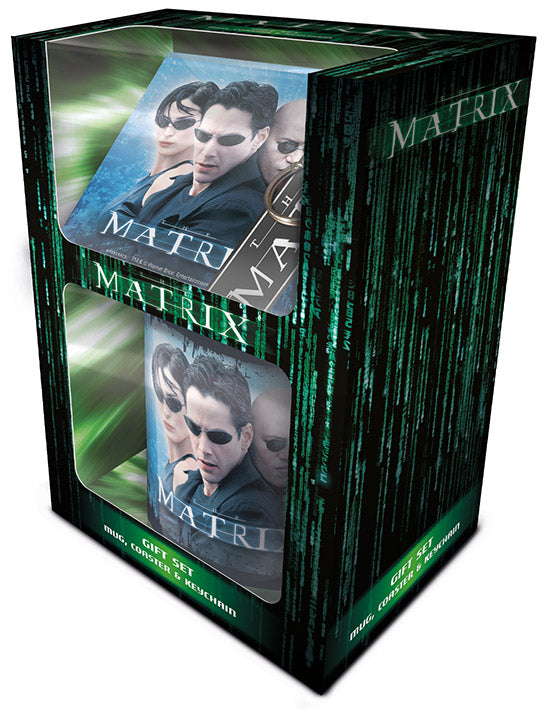 MUG COASTER KEYCHAIN Boxed Gift Set - MOVIE - The Matrix Iconic