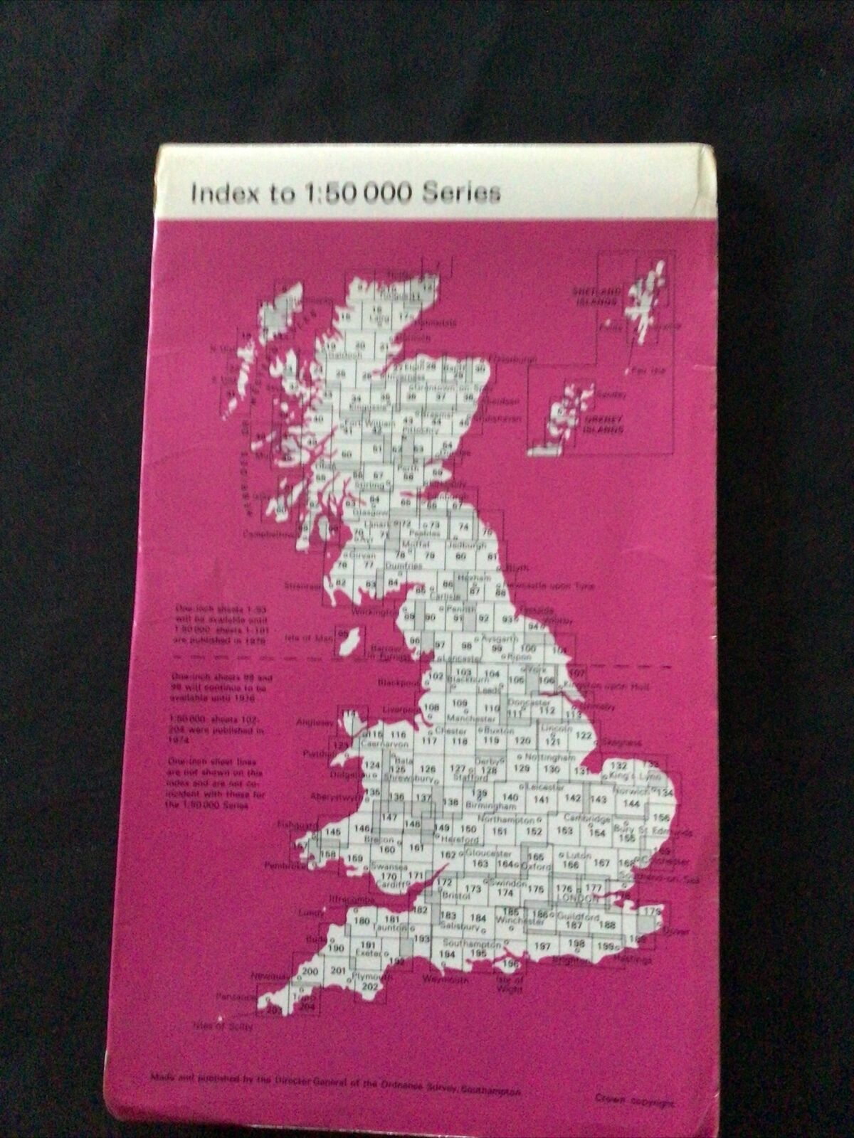 MAP - Ordnance Survey 1:50 1st Series 1974 -Denbigh & Colwyn Bay #116 - (8708)