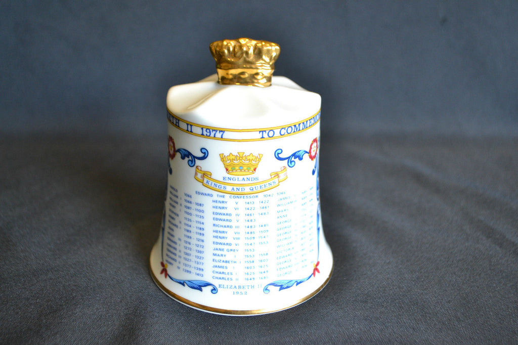 Aynsley China Commemorative Kings & Queens Silver Jubilee 1977 China BELL (1558)