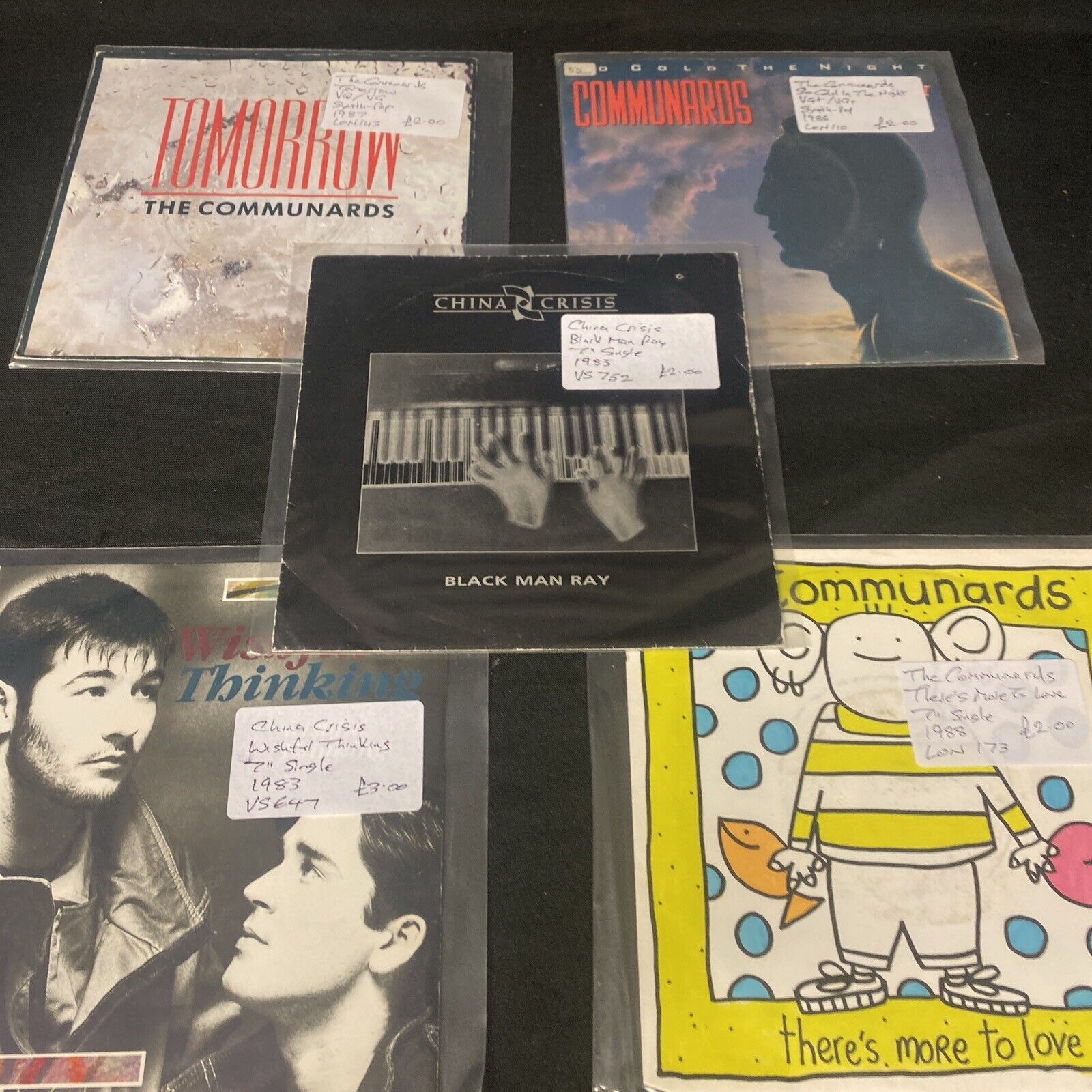 Vinyl Records 7" Singles 5 x 1980's Communards & China Crisis - (9522)