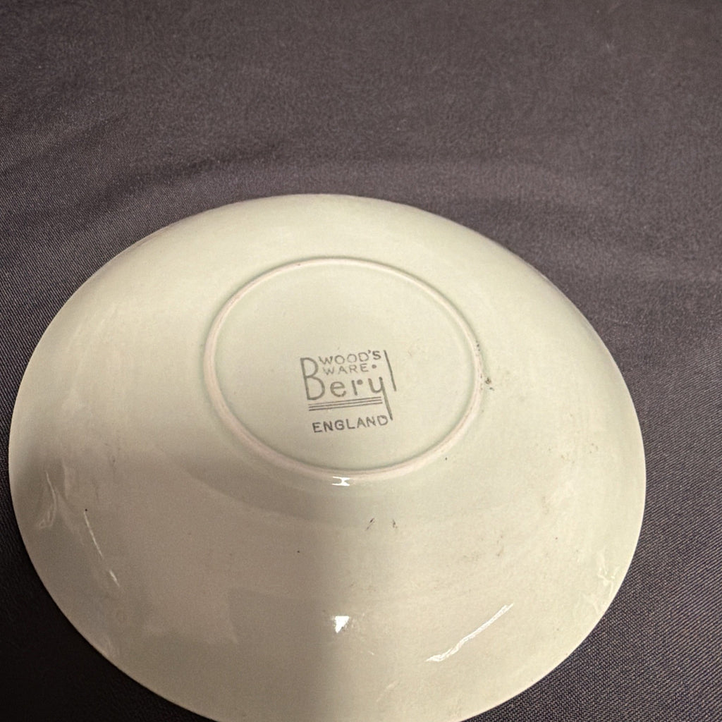 Wood's Ware Beryl Utility Green 1940's Large Breakfast Cup & Saucer x 1- (1921) 