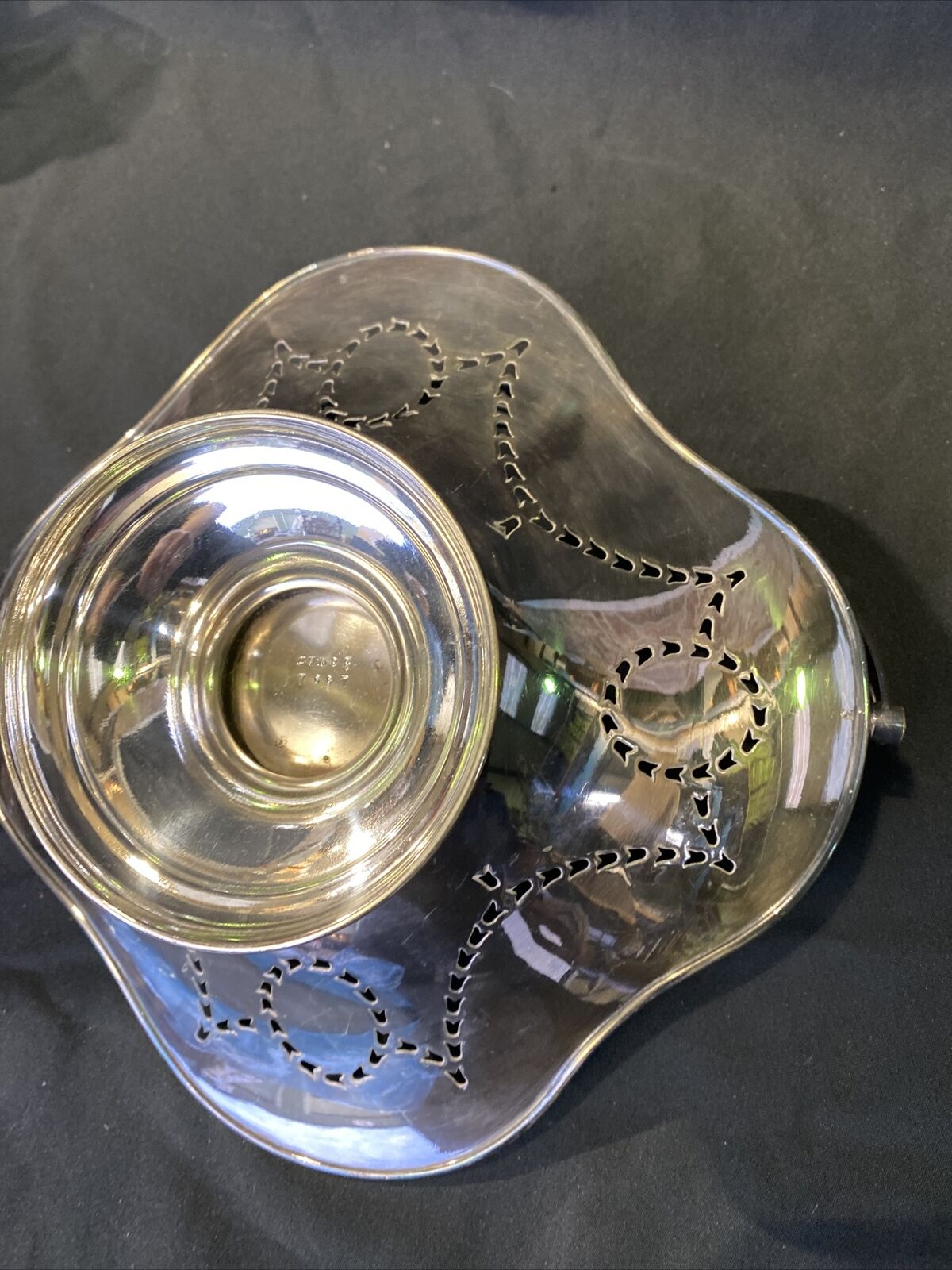 Antique Lee & Wigfull L&W Silver Plate Bon Bon Dish #7667 Beautiful item (8442)