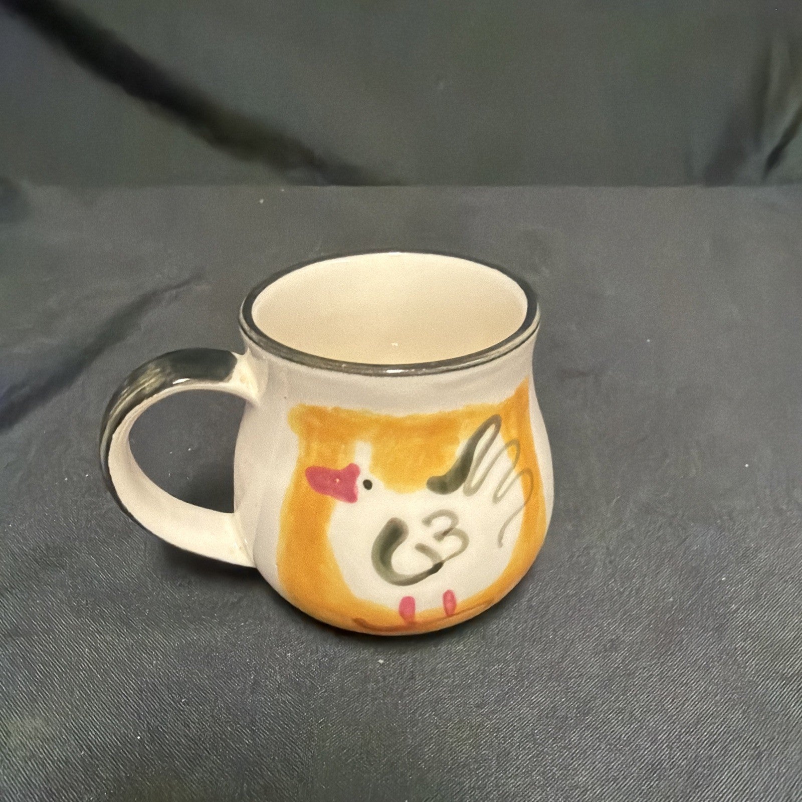 Hornsea Ben Thomas Porcelain hand Made and Painted Chicken Mug - (1969)
