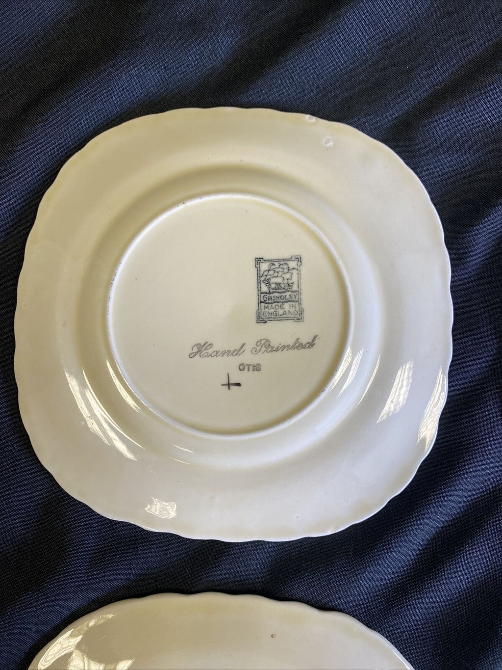 Grindley 15cm Tea Plates x 4 Art Deco design Otis - Excellent condition - (7565)