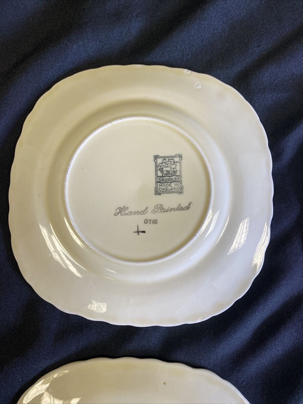 Grindley 15cm Tea Plates x 4 Art Deco design Otis - Excellent condition - (7565)