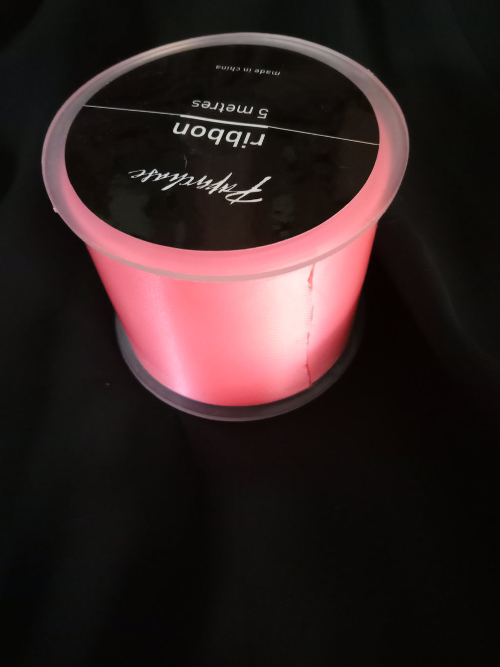 RIBBON SATIN  Spool - Passion Fruit Pink - 5 Mtrs 50mm wide - Paperchase - (9883)