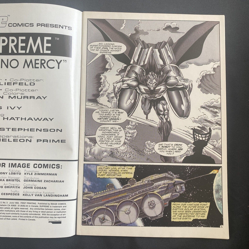 COMIC  - IMAGE Comics - SUPREME Bloodstrike June 1993  - (8761)