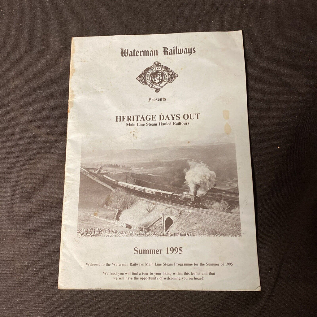 Waterman Railways Heritage Days Out Summer 1995 Brochure Flying Scot - (5507)