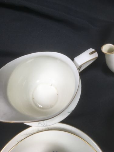 Royal Worcester SEDGLEY signed china RARE Art Deco 1923 - Teapot cups etc (2763)