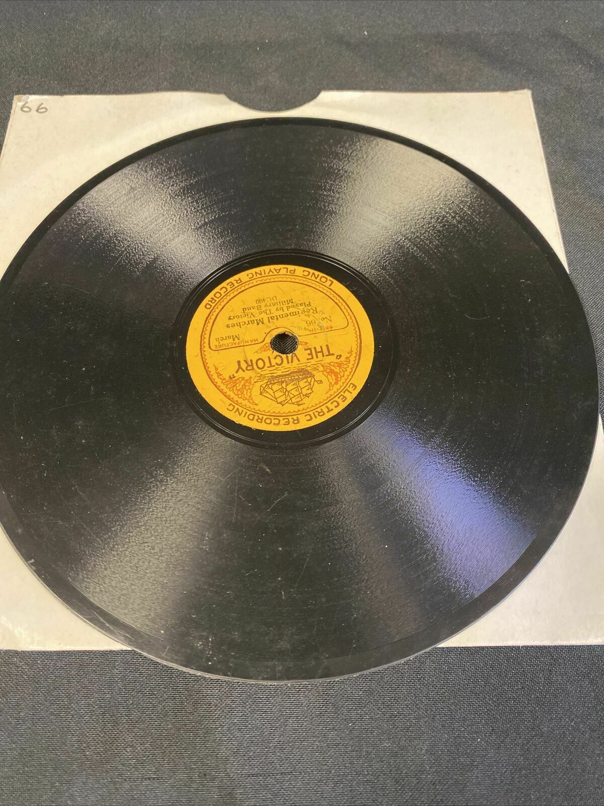 THE VICTORY SHIP - 5.5" Shellac Records Victory Military Band x 4  -  (7690)