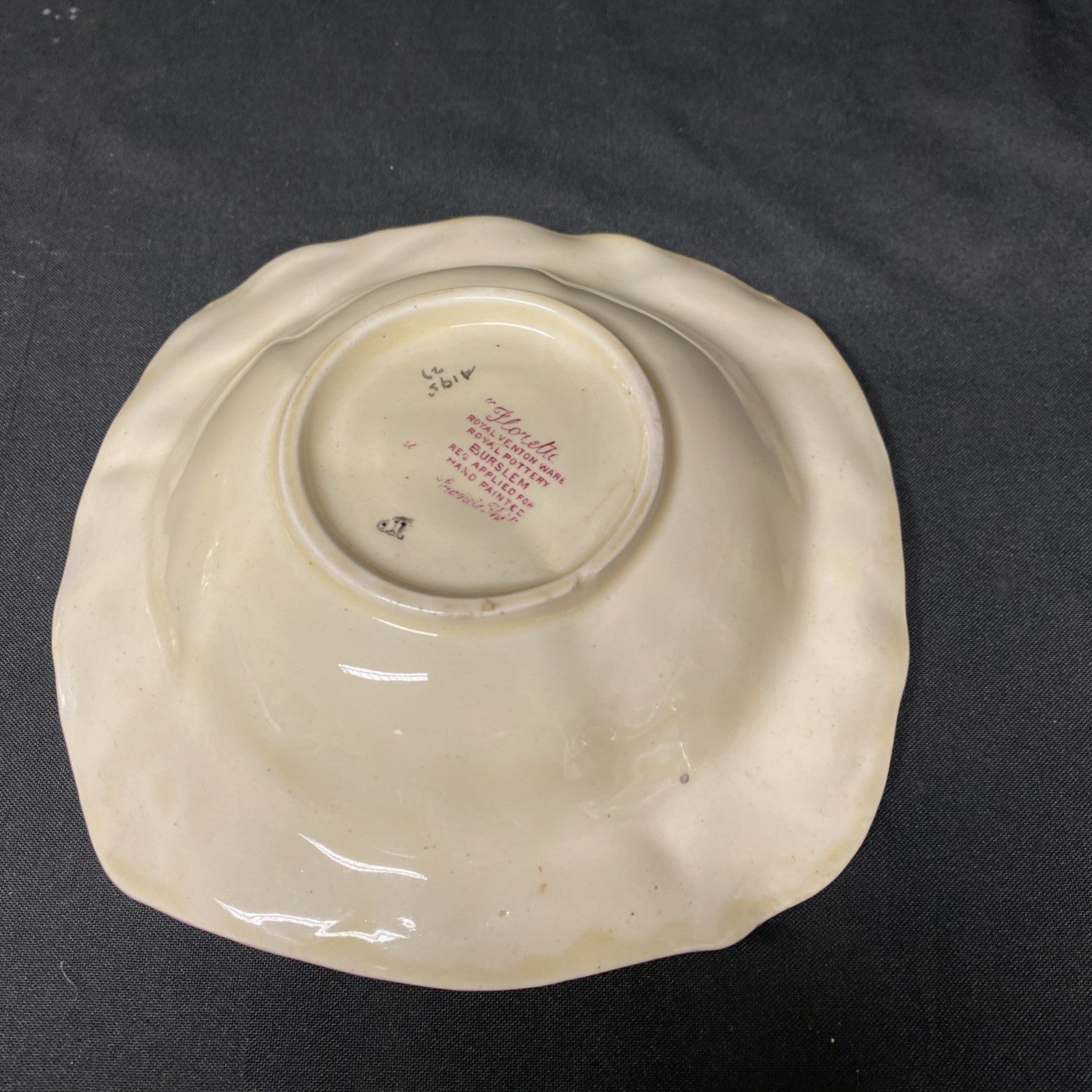 Royal Venton Ware Floretta bowl, hand-painted Floral pottery  - (1728)