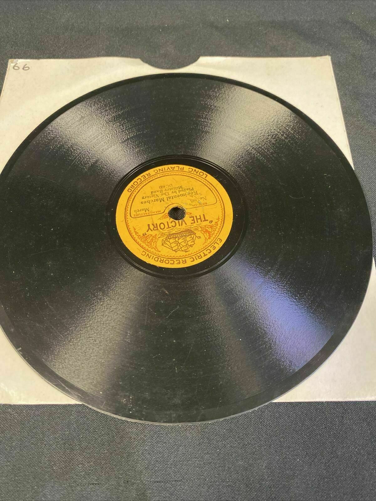 THE VICTORY SHIP - 5.5" Shellac Records Victory Military Band x 4  -  (7690)