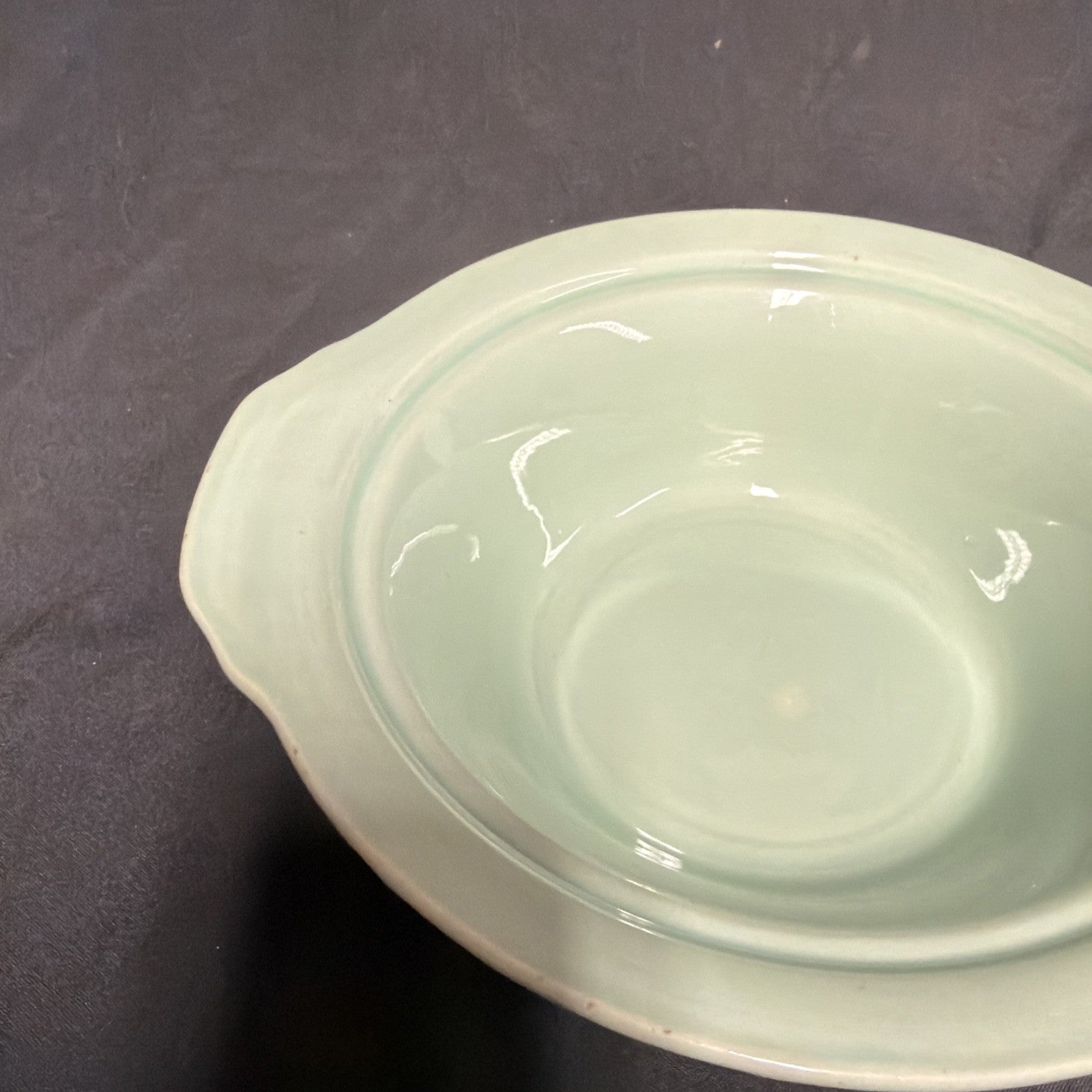 Wood's Ware Beryl Utility Green 1940's Tureen Dish 10" Diameter- (1930) 