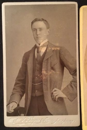 Victorian CDV Cabinet Photo - 1890 Payne Aylesbury X 3 Same Child Man (2311