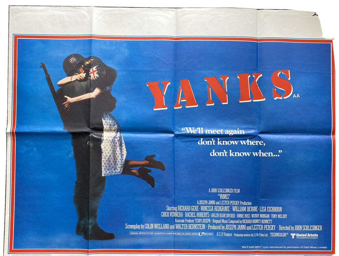 ORIGINAL UK QUAD POSTER - Yanks - 1979 - 30" x 40" - (6581)