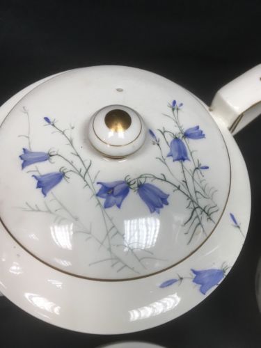 Royal Worcester SEDGLEY signed china RARE Art Deco 1923 - Teapot cups etc (2763)