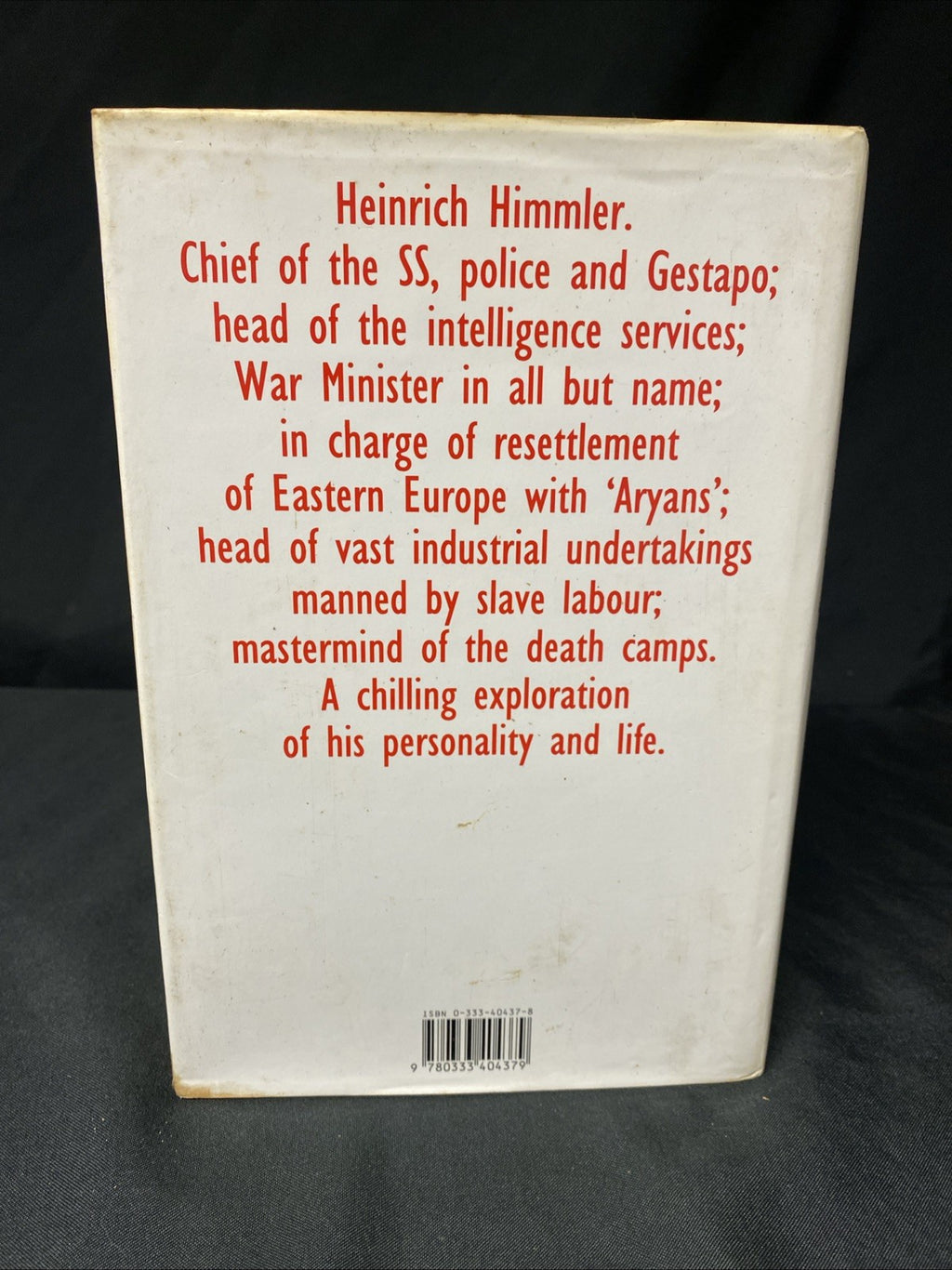 Book - Himmler - Peter Padfield - 1990 1st ed + DJ - (1537)