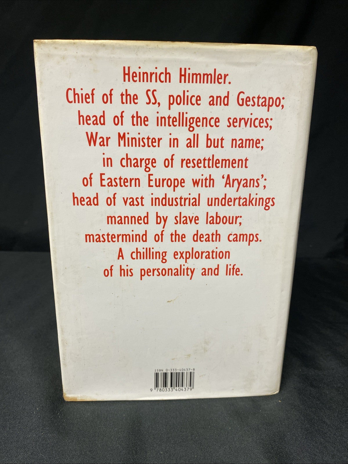 Book - Himmler - Peter Padfield - 1990 1st ed + DJ - (1537)