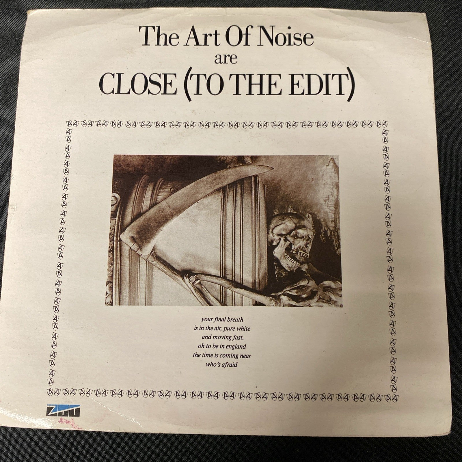 VINYL RECORD - The Art Of Noise are Close (To The Edit) 7" Single (1435)