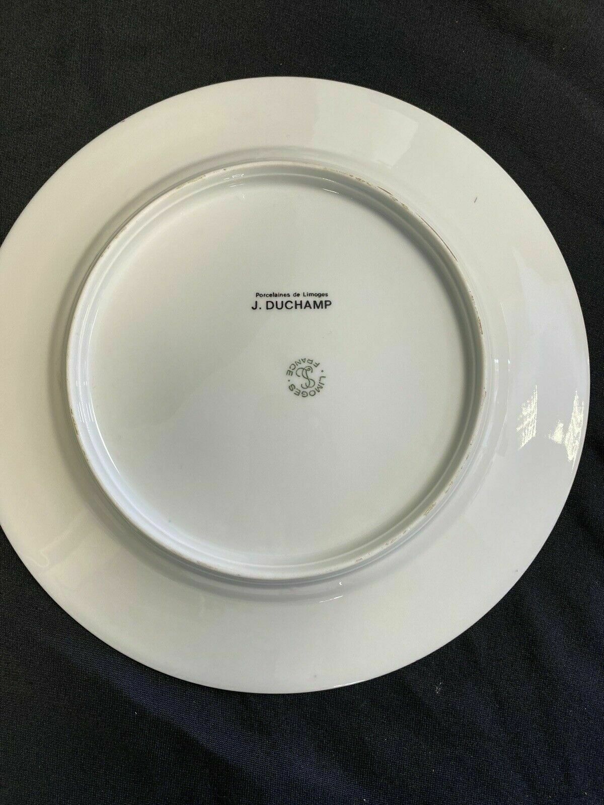 Limoges - Porcelains of Limoges Plate marked J DUCHAMP - 8" - (7135)