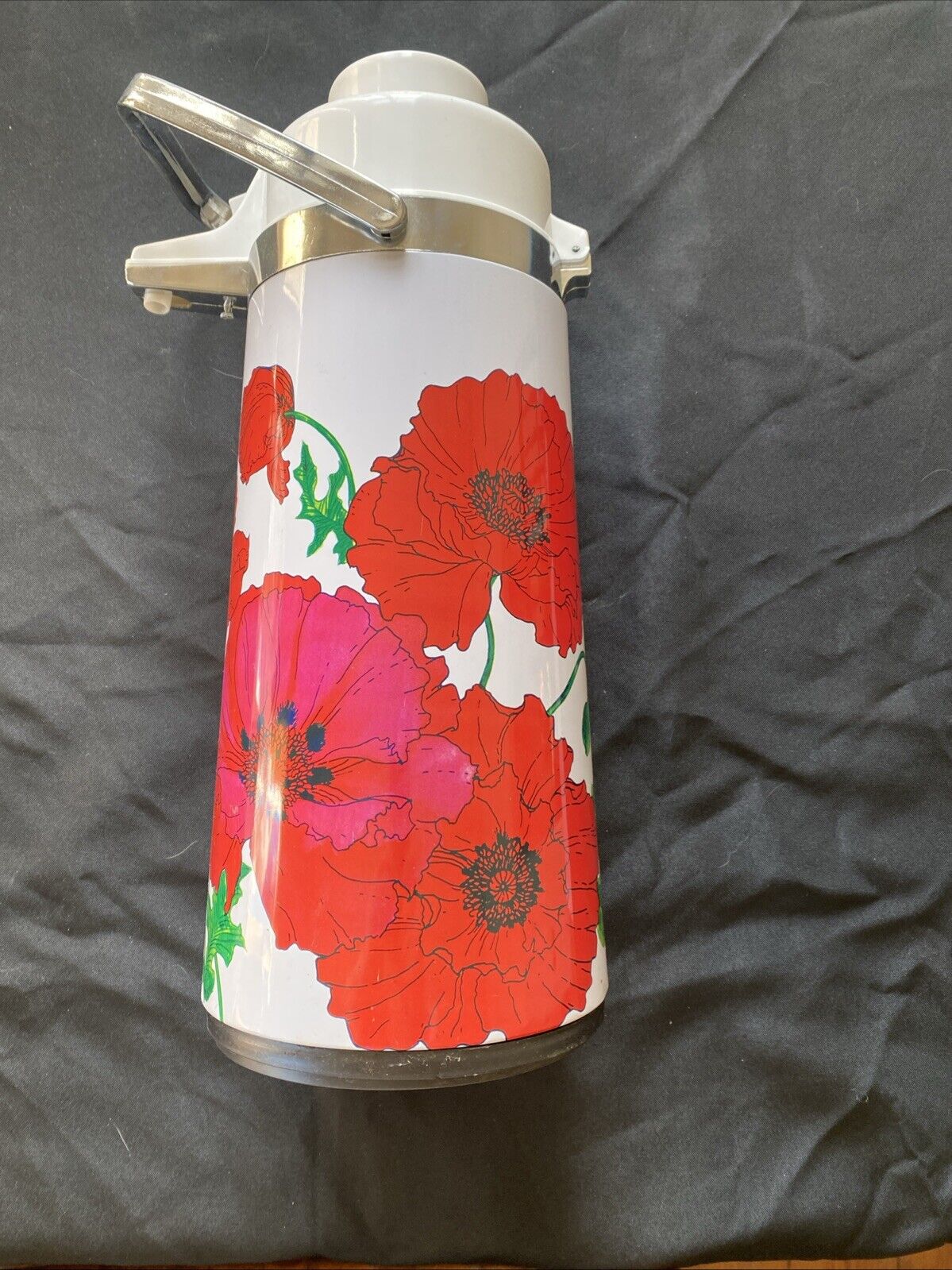 Vintage Flask Taiwan Pump-Pot Pump Pot Hot/Cold Drinks Dispenser 70s Large (5889