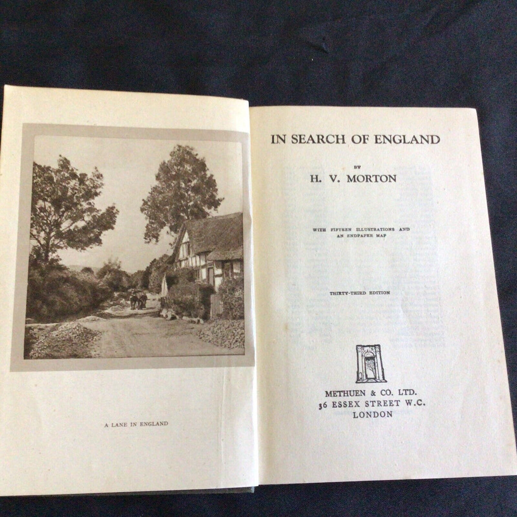H.V Morton In Search of England Book 1945 print - (9728)